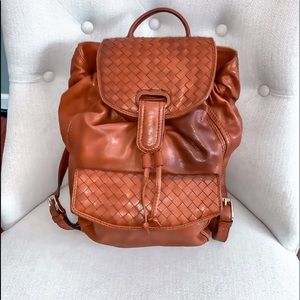 SOLD Bottega Veneta Russet Intrecciato Backpack